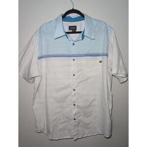 Marmot Short Sleeve Textured Button Up Mens Shirt Outdoors Lightweight XXL